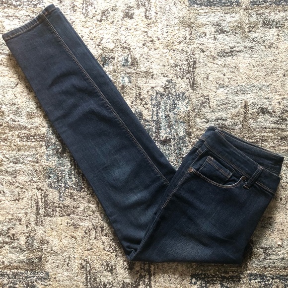 AZ DENIM BLUE JEAN STRETCHY SKINNY LEG 3 INCH ZIPPER FRONT - Picture 6 of 15